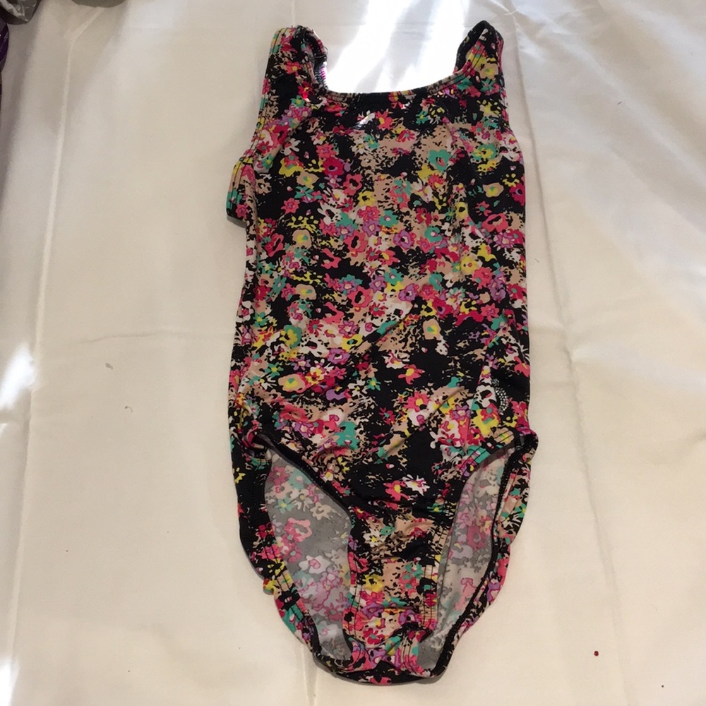 Girls floral leotard